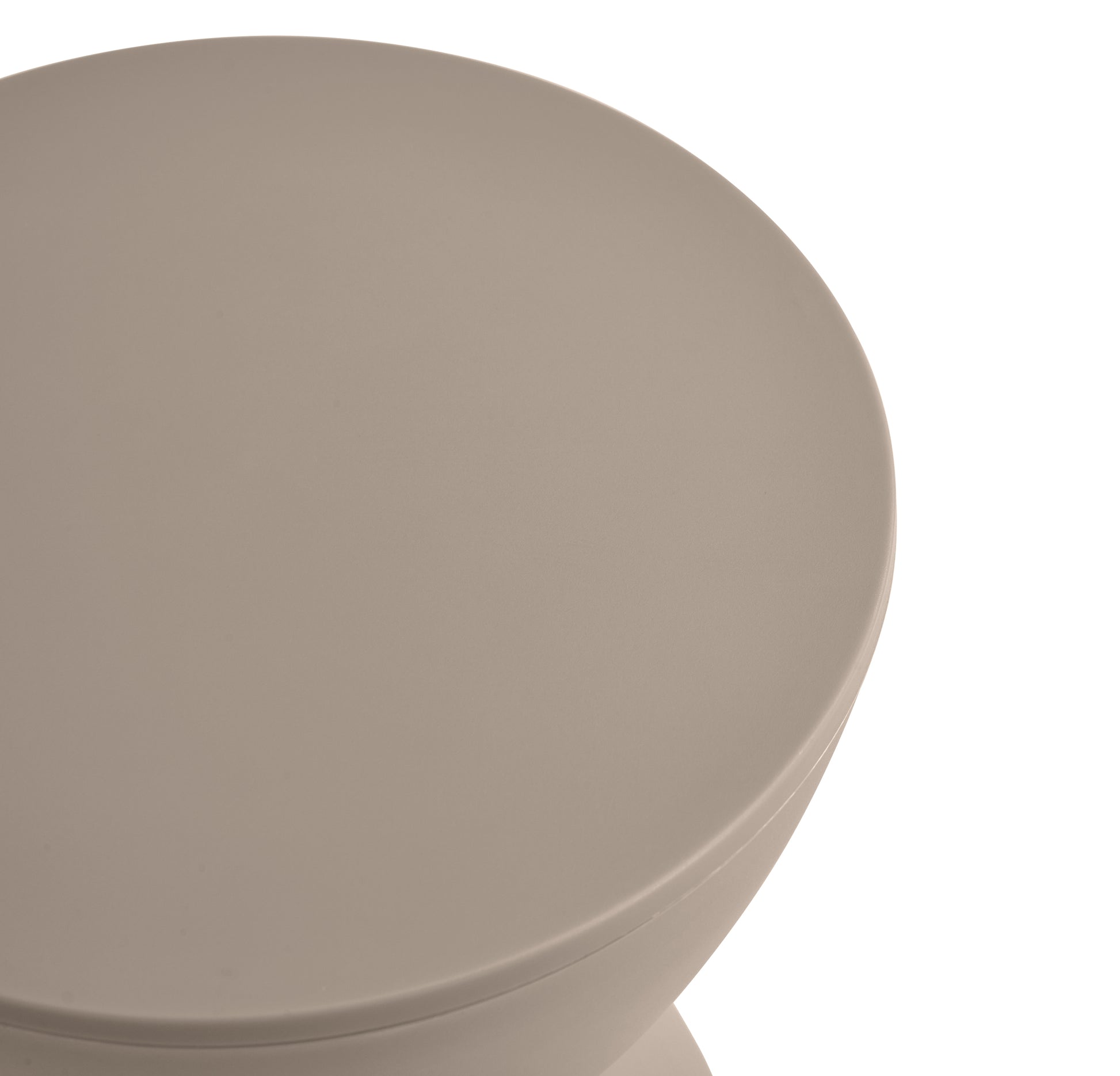 Contemporary Modern Accent Prince Stool Beige Side Table End Table Storage Side Table Light Coffee Plastic