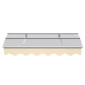 Da5934C Series Door Window Awning Canopy Made Of 0.137Inch Thick Crystal Solid Polycarbonate Sheet And Aluminum Alloy With Valance In Size Of 59
