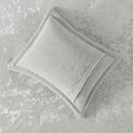 Crushed Velvet Sherpa Reversible Comforter Set King Grey Polyester
