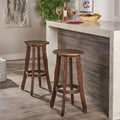 Pike Barstool Dark Brown Acacia Wood