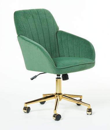 Ys Office Chair Blackish Green Velvet