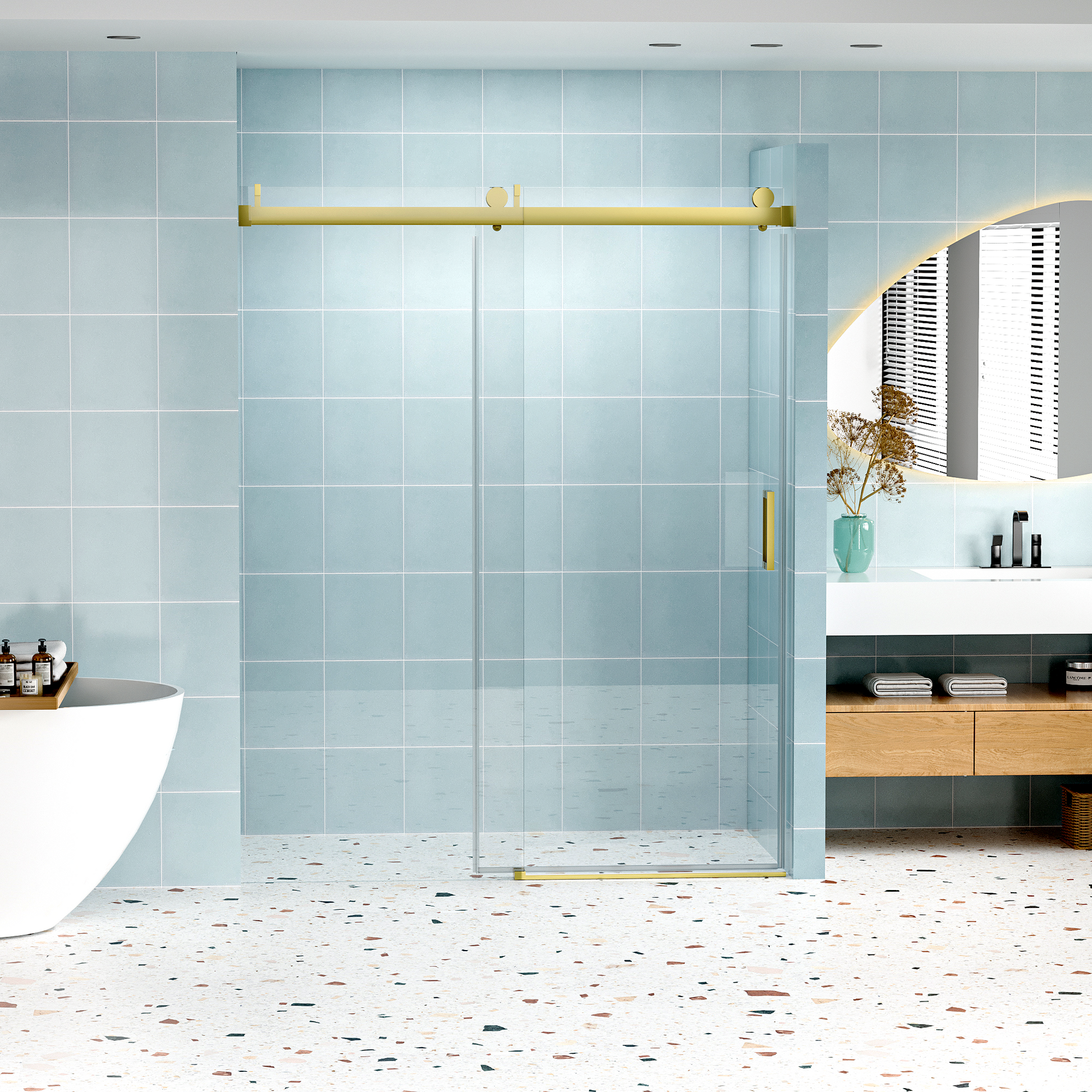 Bottom Guide Only, 24D01P14 Gx Gold Stainless Steel