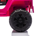 12V Kids Ride On Electric Truck Car W Parents Control,2Wd,Four Wheel Suspension,Early Education Function,Adjustable Volume,Usb,Mp3,Bluetooth,Microphone Jack,Power Display,Led Lights For Kids Aged 3. Pink Polypropylene