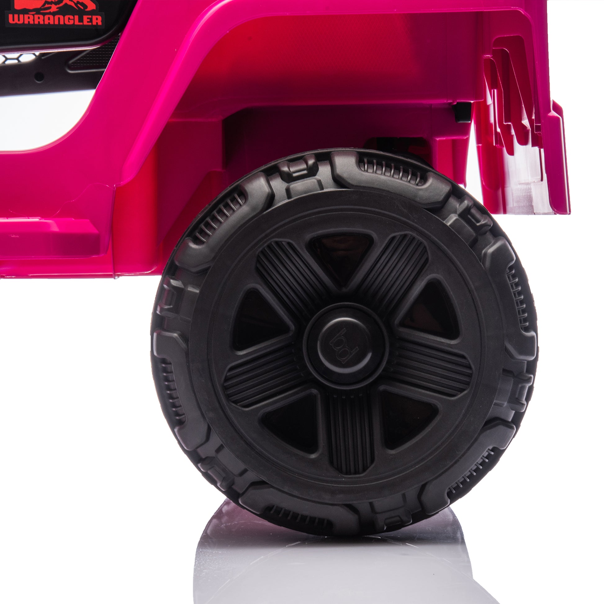 12V Kids Ride On Electric Truck Car W Parents Control,2Wd,Four Wheel Suspension,Early Education Function,Adjustable Volume,Usb,Mp3,Bluetooth,Microphone Jack,Power Display,Led Lights For Kids Aged 3. Pink Polypropylene