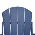 Folding Outdoor Adirondack Chair Set Of 2 And Table Set,Hdpe All Weather Folding Fire Pit Chair, Ergonomic Design Patio Lawn Chair For Outside Deck Garden Backyardf Balcony, Navy Blue No Adirondack Navy Blue Seats 2 Weather Resistant Frame Garden &