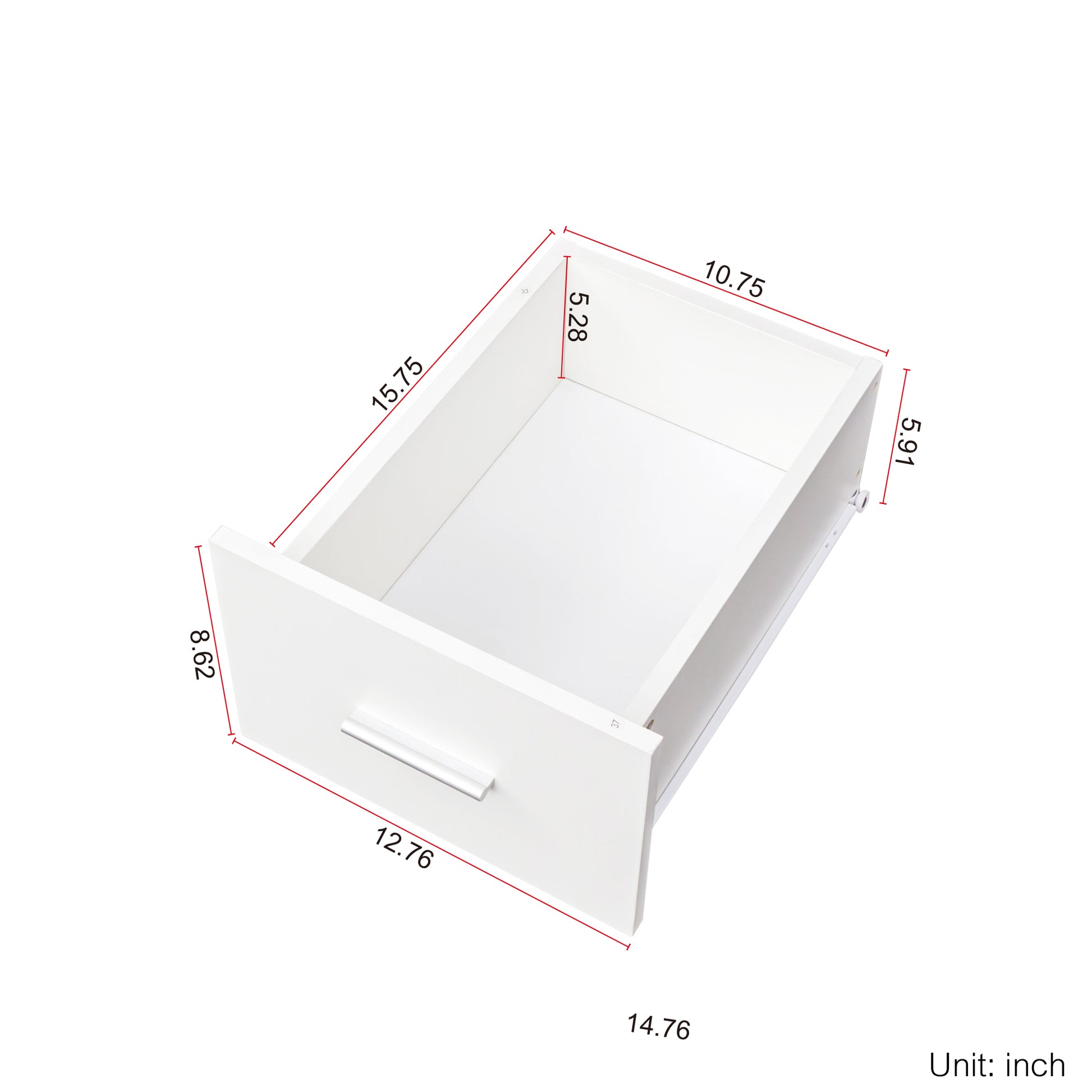 Home Office Computer Desk White Particle Board Mdf