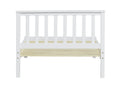 White Twin Bed Box Spring Not Required Twin White Wood White Wood