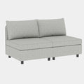 Love Seat Couches, Chaise Longue Mid Century Modern Sofa Couch With Storage For Small Spaces, Living Roombedroom Grey Fabric