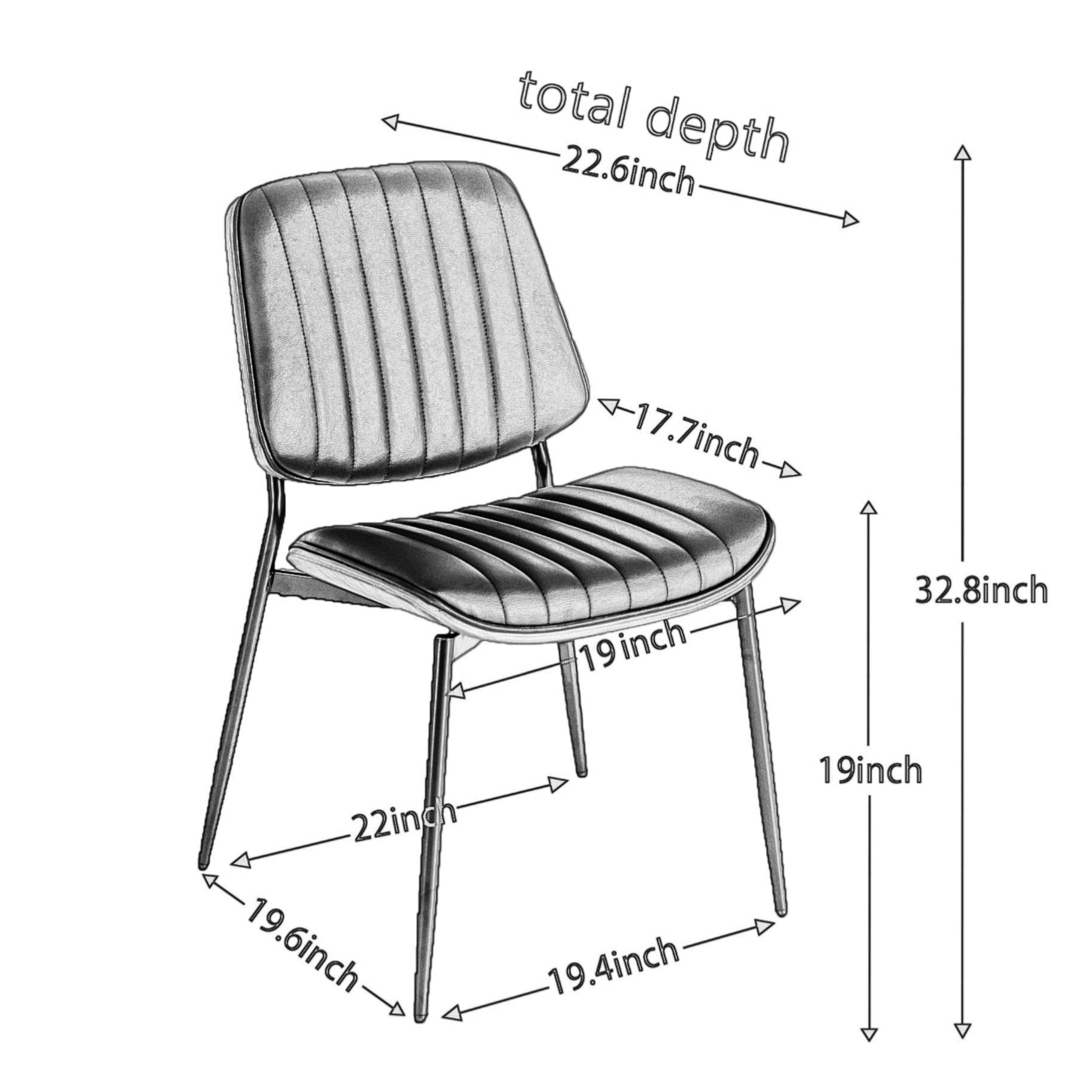 Dining Chairs Set Of 2 Mid Century Modern Retro Faux Leather Chair With Walnut Bentwood Back Upholstered Seat Metal Legs Adjustable Foot For Kitchen Dining Room Chairs Orange Pu Orange Dining Room Classic Set Of 2 Foam Pu Leather