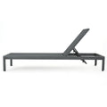 Cape Coral Kd Chaise Lounge Grey Gray Mesh