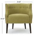 Club Chair Green Fabric