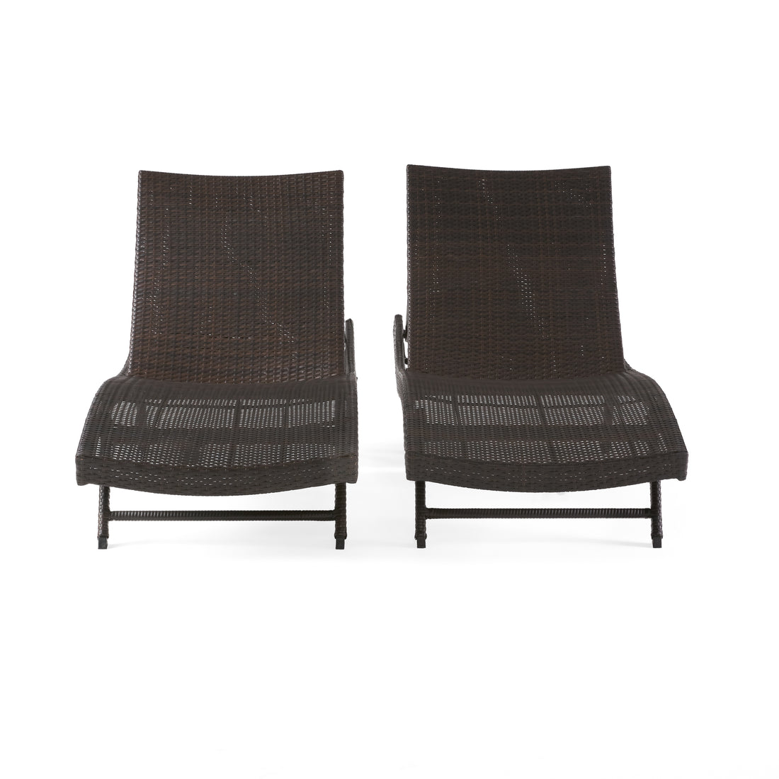 Kauai Pe Wicker Chaise Brown Multi Rattan