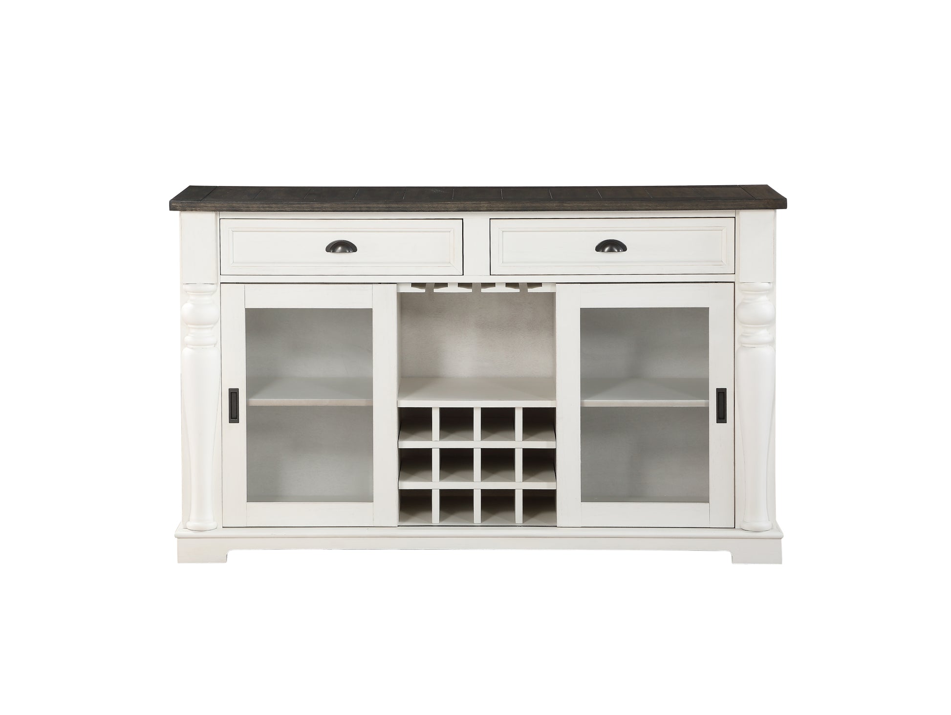 Joanna Server Two Tone White Wood