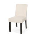 Dining Chair Beige Fabric