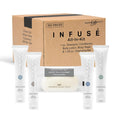 Infuse Pure White Tea And Coconut Hotel Soaps And Toiletries Bulk Set 1 Shoppe All In Kit For Hotels 1Oz Shampoo&Conditioner, Body Wash, Lotion & 1.25Oz Bar Soap Travel Size 150 Pieces White