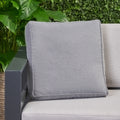 Tash Square Pillow Set Of 2 Charcoal Fabric