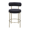 Modern Sherpa Counter Height Stools Set Of 2, Uphsoltered 26