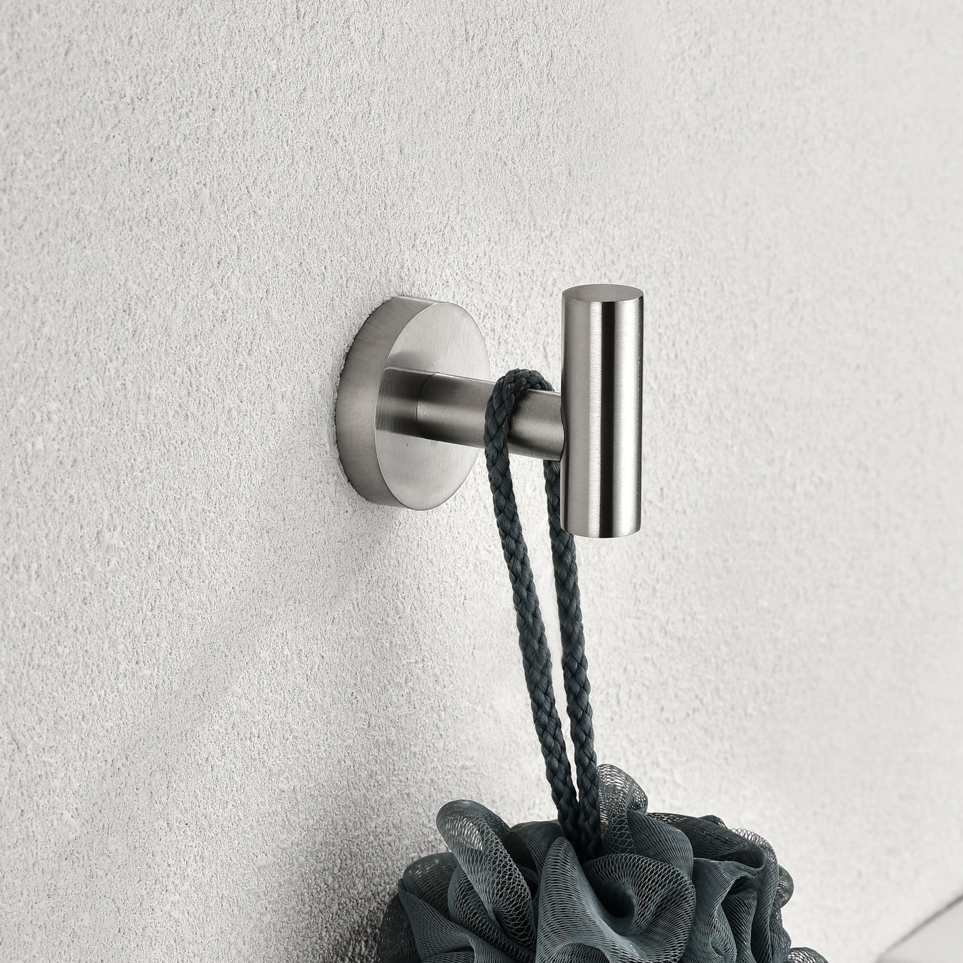 5 Piece Bathroom Towel Rack Set Wall Mount Brushed Nickel Aluminium