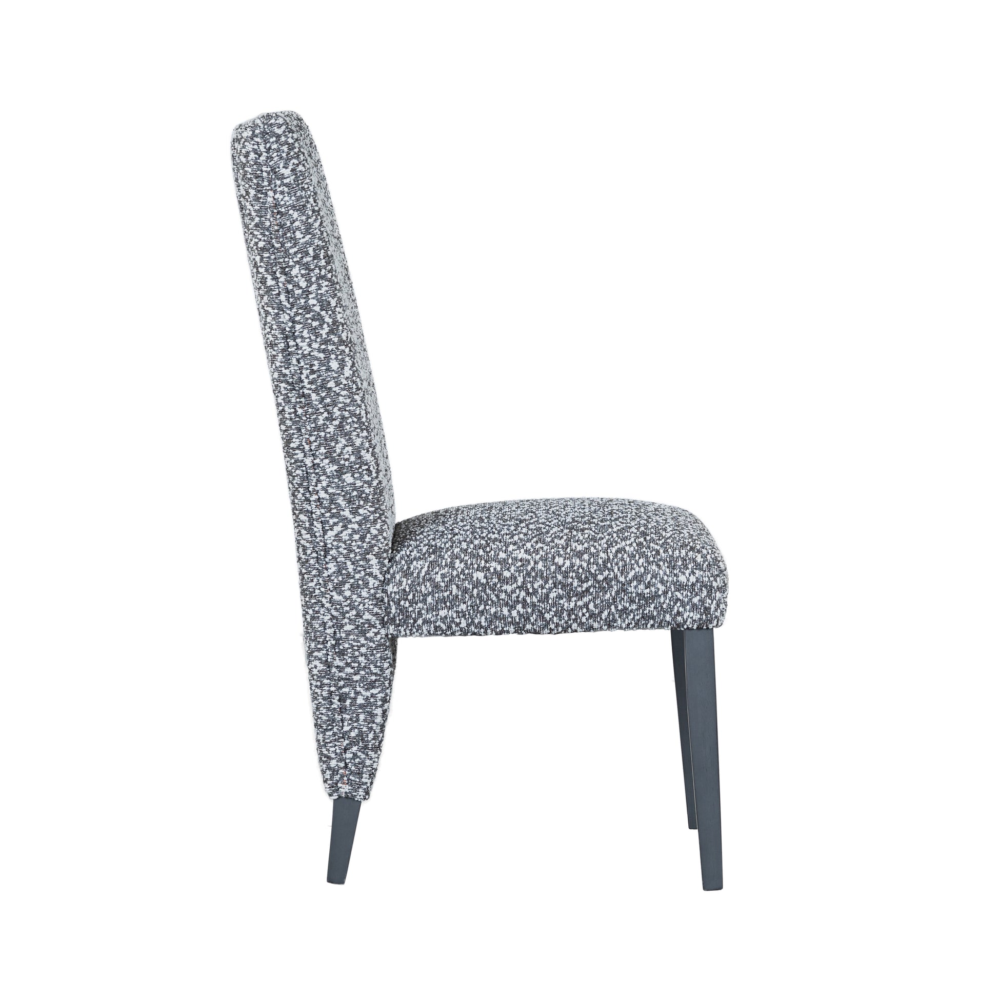 Stacey White And Grey Dining Chair Solid White Dining Room Rubberwood Solid Back 1 Marble Foam Wipe Clean Square Modern Side Chair Foam Rubber Wood
