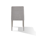 Hal 18 Inch Parson Dining Chair, Fabric Upholstered, Set Of 2, Silver, Gray Gray Silver Wood Fabric