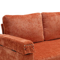 United Sectional Sofa Reversible Sectional Sleeper Sectional Sofa With Storage Chaise Orange Chenille