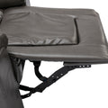 3 Seater Home Theater Recliner Manual Recliner Chair With Two Built In Cup Holders For Living Room,Bedroom, Grey Grey Foam Pu