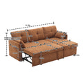United Modular Sectional Sofa L Shaped Modular Couch With Reversible Chaise Modular Sofa Sectional Couch With Storage Seats Brown Chenille 3 Seat