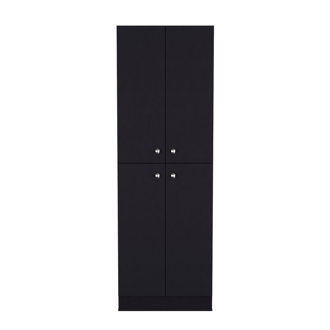 Lynch Kitchen Pantry Storage Cabinet 71" Height, With 4 Doors, 5 Adjustable Shelves, Freestanding Cupboard For Dining Room Living Room, Laundry Freestanding Black Kitchen Shelves Included Modern Particle Board Engineered Wood