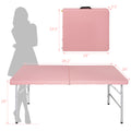 4Ft Pink Portable Folding Table Indoor&Outdoor Maximum Weight 135Kg Foldable Table For Camping Pink Garden & Outdoor Iron Plastic