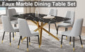 Large Modern Minimalist Rectangular Dining Table With 0.39 