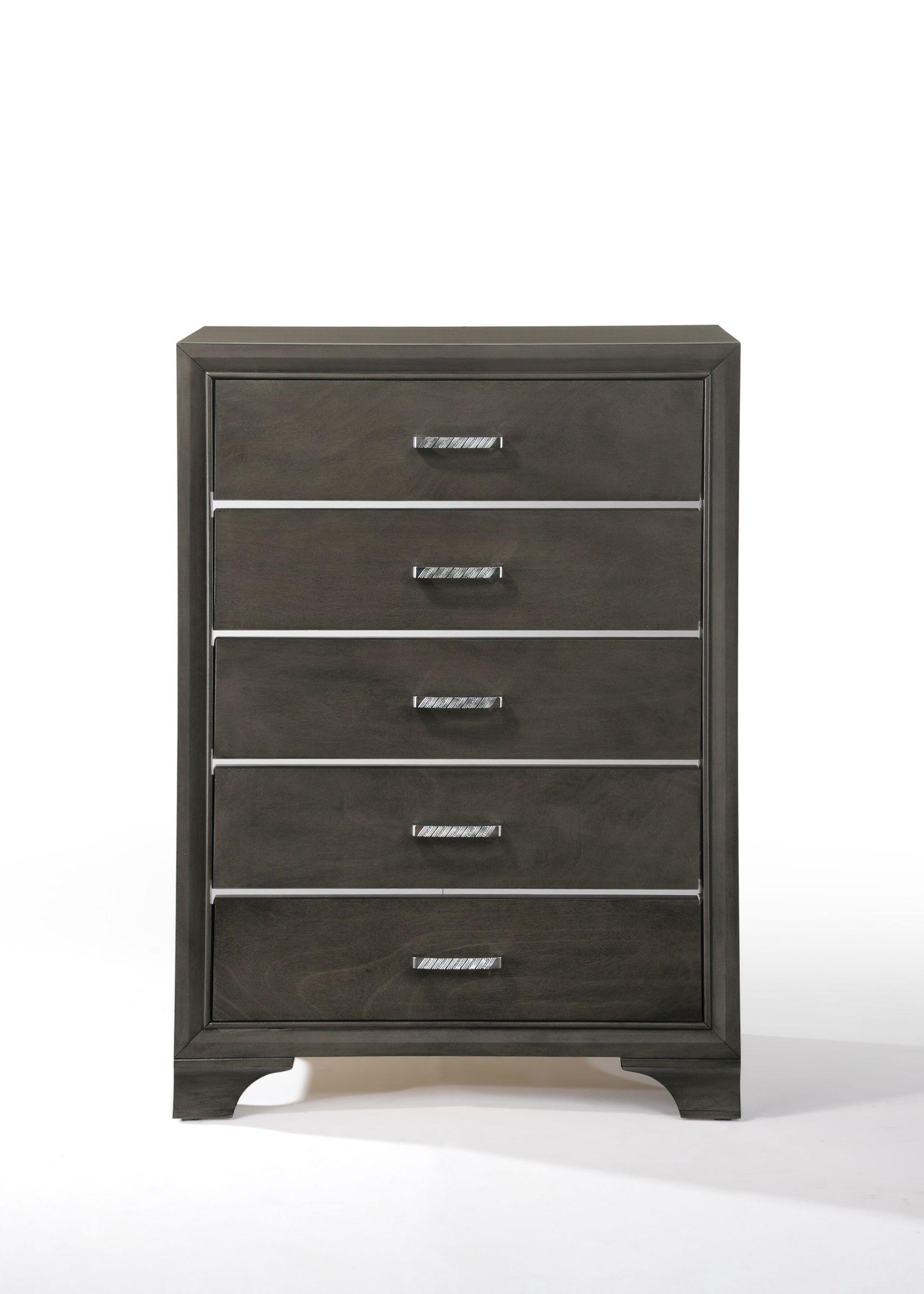 Grey 5 Drawer Chest Grey Bedroom Solid Wood