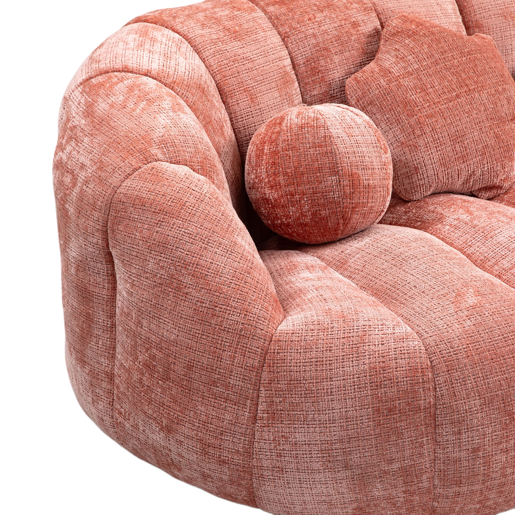 Coolmore Bean Bag Sofa Lazy Sofa Durable Comfort Lounger High Back Bean Bag Chair Couch For Adults And Kids, Indoor & Outdoor, Accent Floor Soft Lounge Chair Pink Chenille Pink Primary Living Space