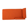 Chaise Lounge Orange Fabric