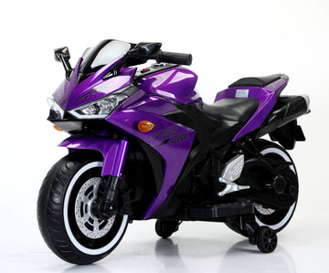 Tamco Kids Motorcycle 12V Motorcycle For Kids 3 4 5 6 Years Boys Girls 12V7Ah Kids Motorcycle Ride On Toy With Training Wheels Manual Throttle Drive By Hand Lightting Wheels Purple 50 99 Lbs Plastic Indoor & Outdoor Use