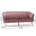 3 Seater Sofa Blush Velvet