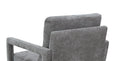 Mid Century Armchairaccent Chair With Chenille Armrest & Soft Cushion For Living Room, Bedroom, Home Office, Study, Grey Gray Light Brown Primary Living Space American Design,Modern Birch Foam Wood Fabric