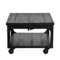 Sherlock Cocktail & 2 End Table Brown Brown Wood