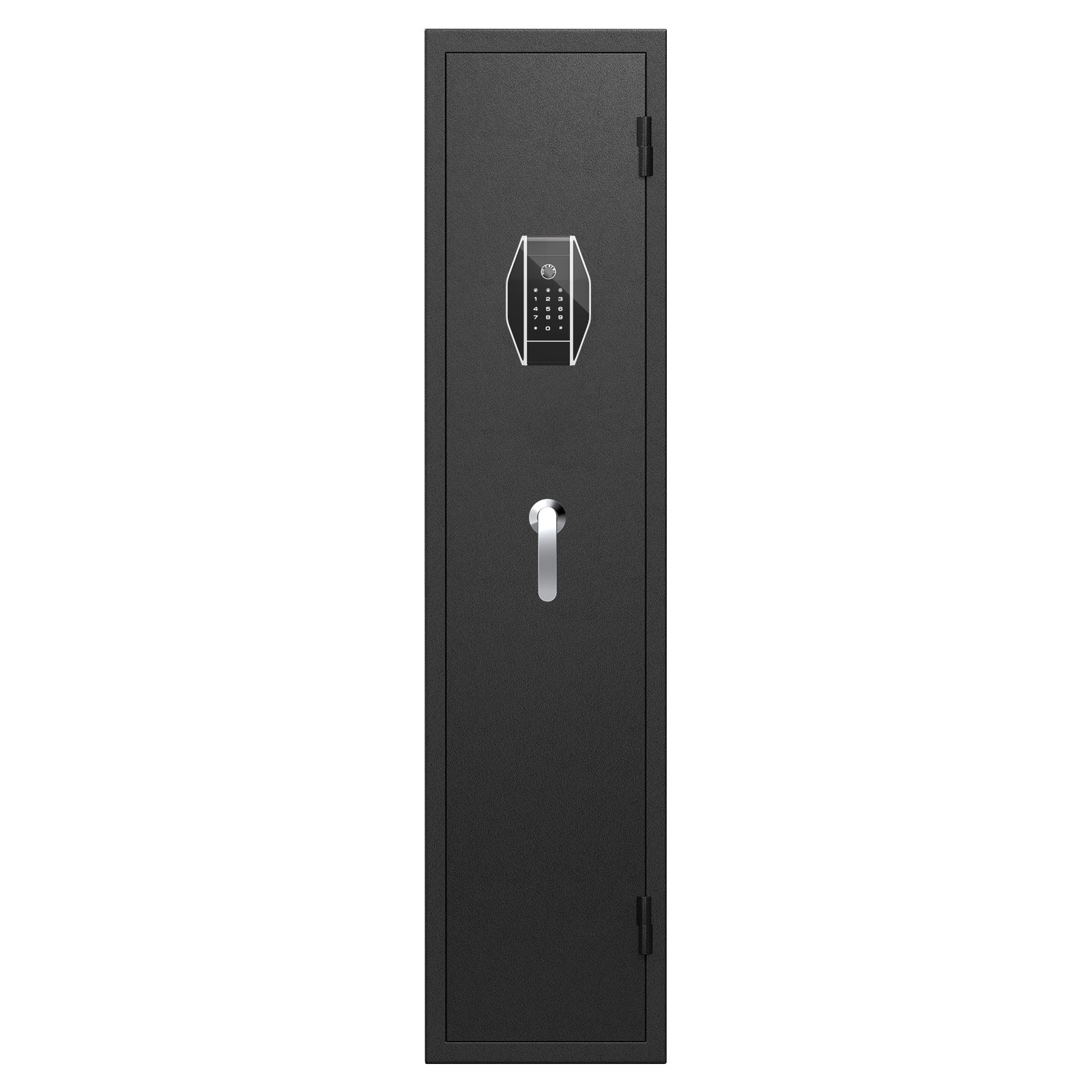 3 4 Safe For Rifles And Pistols,Quick Access Fingerprint Safe,High Security Metal Rifle Safe Locker With Removable Shelf And 2 Adjustable Slots Black Steel