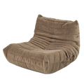 Floor Sofa Bean Bag Chair For Adults Fireside Bean Bag Lounger Memory Foam Chair For Home, Office, Apartment Or Gaming Venue Matte Brown Polyester Primary Living Space Firm Art Deco Armless Foam Polyester Blend