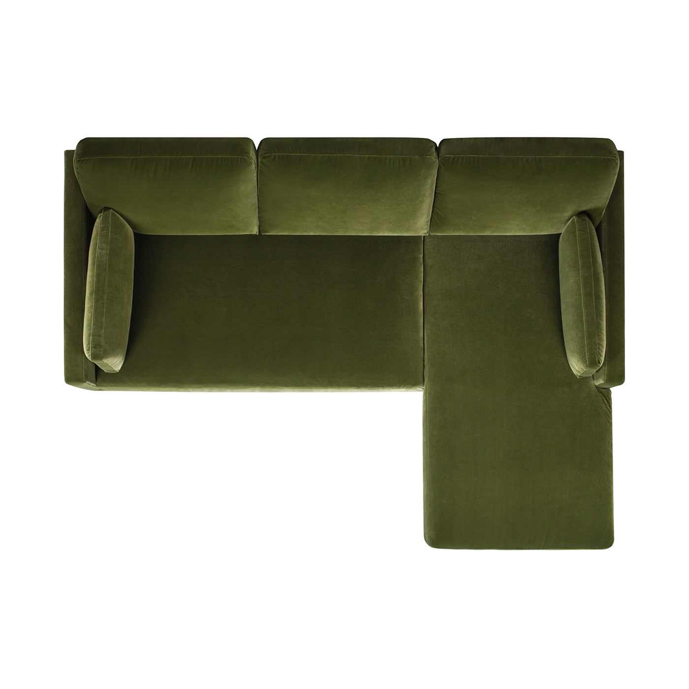 Knox 89" Modern Farmhouse Reversible Chaise Sectional Sofa, French Beige Performance Velvet Green Foam Velvet 4 Seat