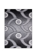 Jersey Area Rugs, Carpets For Livingroom, 5X7 Area Rugs ,3988 Black Grey Rectangle 5&7 Black Grey Contemporary Abstract Polypropylene