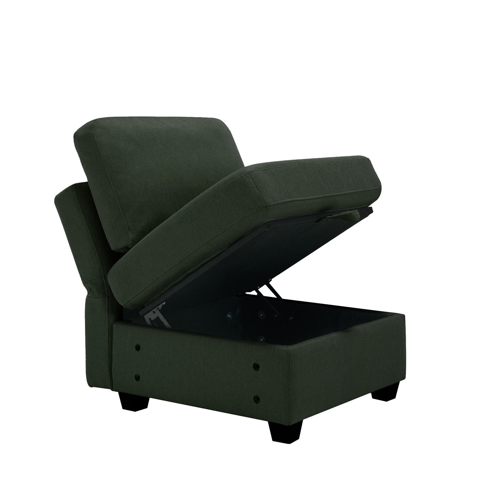 Modular Sectional Sofa With Storage Seat Oversized U Shaped Couch With Reversible Chaise Sofa Set With Ottoman,Ultimate Comfort 6 8 Seater Couches With Adjustable Arms And Backs For Living Room Green Green Polyester 6 Seat