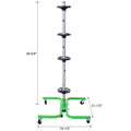 Storage Stand With Wheels 275 Lbs Total Capacity Uses Six 2In Swivel Caster Wheels Green Color Green Steel