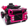 12V Kids Ride On Dump Truck W Parents Control,2Wd,Rear Wheel Suspension,Electric Dump Bed And Extra Shovel,Multimedia Function With Bluetooh And Music,Volume&Speed Adjustment,Led Light For Kids 3 5. Pink Polypropylene