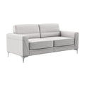 Creta Light Grey Sofa Light Gray Pvc 3 Seat