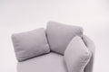 029 Teddy Fabric Swivel And Storage Chair With Back Cushion For Living Room,Light Gray Light Gray Primary Living Space Modern Foam Teddy