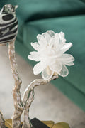 Aluminum Candle Holder With Marble Stand, 8X5X15