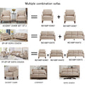Modern 3 Person Seat Sofa Couch With Scooped Armrest Wood Legs,Upholstered Velvet 3 Seat Sofa With Removable Cushions For Livingroom Bedroom,Taupe Taupe Espresso Velvet Wood Primary Living Space Medium Soft Cushion Back American Design Rubberwood Square