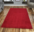 Shaggy Area Rugs, Carpets For Livingroom, 5X7 Area Rugs ,Shaggy Red Rectangle 5&7 Red Contemporary Abstract Polypropylene