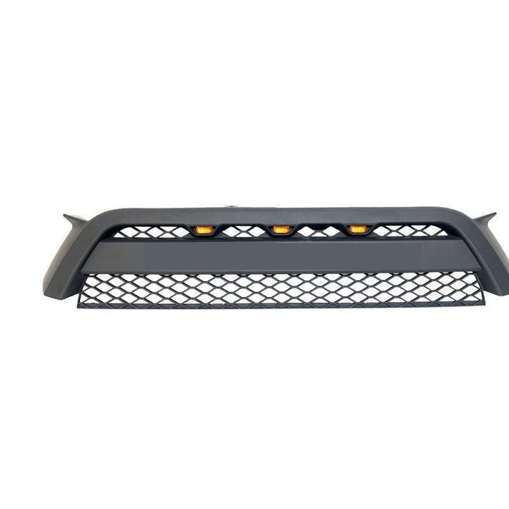 Front Grille Fits For2012 2013 2014 2015 5Th Gen 4Runner Trd Pro Grill With Raptor Lights W Letters Black Abs Abs